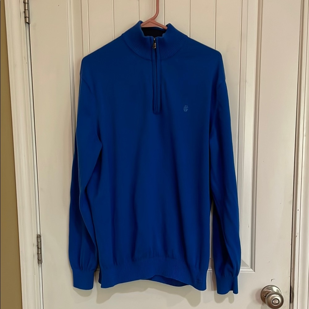 🍀Izod XL Royal Blue Half-Zip Sweater - Picture 1 of 5